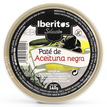 Imagen de PATÉ DE ACEITUNA NEGRA - SIN GLUTEN  140 GR (ESPAÑA)