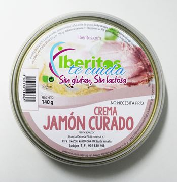 Picture of CURED HAM CREAM LACTOSE FREE - GLUTEN FREE 140 GR (SPAIN)