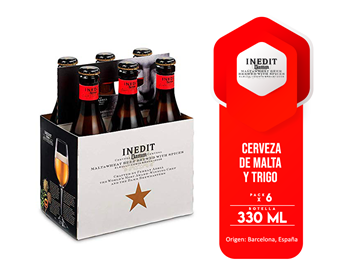 Picture of DAMM INEDIT SIX PACK 330 ML (SPAIN)
