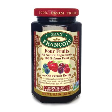 Picture of FOUR FRUIT JAM 325 GR - NO ADD SUGAR AND WITHOUT GLUTEN (FRANCE)