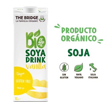Picture of BIO SOYA WITH VANILLA 1 LT - GLUTEN FREE AND WITHOUT ADDED SUGAR (ITALY)